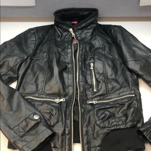 Faux leather jacket
